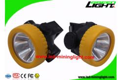 China 4000 Lux LED Mining Cap Lamp , Engineer Plastic Material Coal Mining Lights supplier