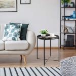 Small Coffee 21.5x19x1.9 Inches Sofa Side End Table With Tray for sale