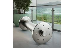 China Rust-Proof Stainless Steel Handrails with Round Plate Cover for Glass Balustrades supplier