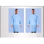 High Performance Waterproof Surgical Gowns , Blue Disposable Overalls Non Toxic for sale