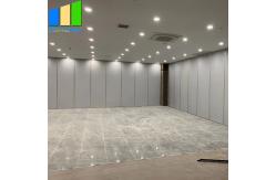 China 500 Width Sound Proof Partitions Folding MDF Partition Moving Wall With Aluminum Frame supplier