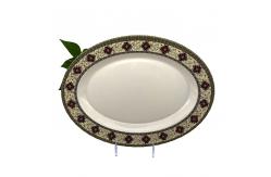 China ODM 15 Melamine Soup Plate Anti Scratch Melamine Flower Plates Tasteless supplier