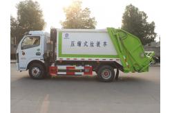 China Dongfeng Dollicar D6 LNG 4x2 6cbm Compactor Garbage Truck supplier