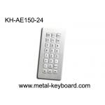 Vandal Proof Rugged Entry / Kiosk Metal Keypad In 24 Button Keys , High Performance for sale