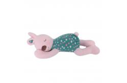 China 40cm Soft Animal Plush Toys Sleeping Rabbit Plush Pillow Coffee Or Pink supplier