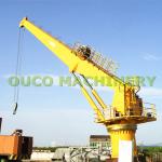 High Strength Steel Stiff Arm 25t 20m Marine Cranes For Cargo Lifting for sale