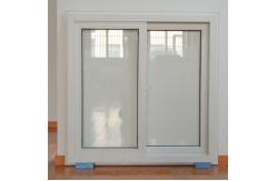 China Double Tempered Glasses  PVC Sliding Windows Customized Folding Upvc Windows White supplier