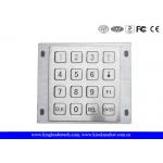 Rugged Panel Mount Kiosk 4 4 Metal Keypad 16 Flat Keys With Pin Connector for sale