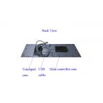 103 Keys Metal Trackball Keyboard Electrophoretic Black IP65 Dust Proof
