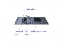 China 103 Keys Metal Trackball Keyboard Electrophoretic Black IP65 Dust Proof supplier