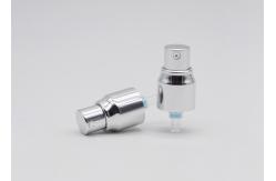 China Treatment Lotion Pump For Bottles Shiny Silver 22mm Cosmetic Foam Pump supplier