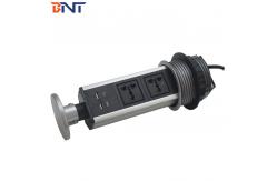 China Desktop Pop Up Power Outlet , Professional Pull Up Electrical Socket supplier