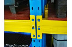 China Blue / Orange Multi Level Heavy Duty Pallet Racking With Cold Rolling Steel supplier