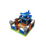 Spaceship Themed Inflatable Jump House / Airplane Bouncer With Slide For Children