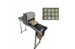 China Multiple Nozzle Egg Industrial Inkjet Barcode Printers With Six 45ml Ink Cartridges supplier