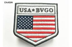 China American Flag Military Style Patches Embroidered For Army Uniform 5cmX8cm supplier