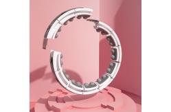 China 24 Section Weighted Smart Hula Hoop LED , Weighted Gym Hula Hoop Digital supplier