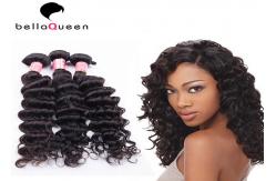 China Virgin Mongolian Deep Wave Halo Double Wefted Hair Extensions 8-30 Length supplier