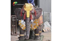 China CE Custom Made Animatronics Elephant Children Ride Interactive Equipment supplier