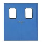 Customized Colors Double Leaf Swing Door Manual Unequal Or Equal For Clean Room for sale
