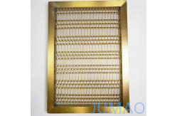China Brass Metal Wire Mesh Room Divider Partition For Sofa Background Wall supplier
