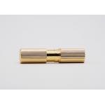 Gold Aluminum Magnetic Lip Balm Tubes Empty Lip Balm Containers Round Shape