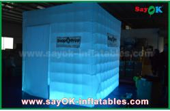 China Inflatable Party Tent Portable Inflatable Led Cube Photo Booth Props Fire-Resisitant supplier