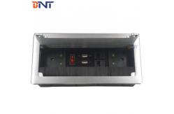 China Factory Wholesale Hidden In Desk Table Mounted Socket Box Cable Access Management supplier