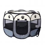 Amazon Hot Sale Pet Fence Tent Can Store Folding Dog Bed For Camping Cat Delivery Room Folding Octagonal Dog Cage for sale