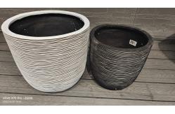 China Hand Carved Fiber Cement Pot Frost Resistant And Multi-functional Finishing supplier