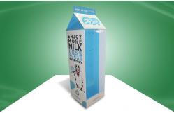 China Walmart POP Cardboard Floor Display Stands With Hooks , Foldable supplier