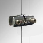 Frame Supports Glass Brass Standoff Fittings Retail Wall Display Systems For 6mm Rod for sale