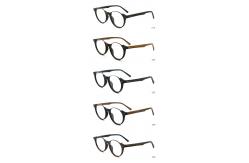 China Wood Grain Retro Optical Eyeglasses Handmade Acetate Glasses MR 5359 supplier