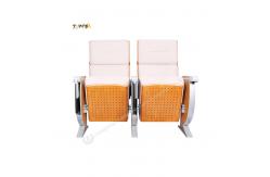 China Comfortable Church Foldable Seat And Backrest Padded Armrest Auditorium Chairs supplier