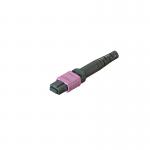 MPO Fiber Connector with Different Ferrule Materials Body and Boot Colors for sale