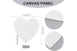 China 3mm Thickness Heart Shape Canvas Board Panels For Students And Professional Artists supplier