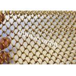 Fireproof Metal Mesh Shower Curtains Used For Interior Design for sale