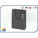 Stand Up 180gsm Kraft Paper Bags With Shoe Buckle End Handles for sale