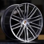 China Cheap Custom 21-Inch Porsche 911 Turbo Design OEM Wheel 10 Spokes Titanium dark for sale