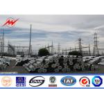 Transmission Line 110kv 132kv Towers And Lattice Masts Double Circuit Galvanized Power Poles for sale