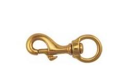 China Swivel Eye Brass Snap Hook Round Eye Bolt Snap Hook Tie Snap Hook supplier