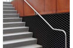 China Balustrade Infill Cable 80x80mm Ferrule Rope Mesh For Staircase supplier