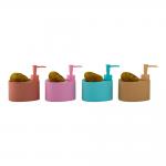China Utility Sink Caddy and Kitchen Utensil Caddy Polyresin Soap Dispenser with Cleaning Ball on Top Tray manufacturer