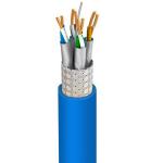 CAT8 SFTP 22AWG Blue LSZH Jacket Cable With 2000MHz Frequency And 1000Ft
