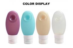 China Odorless 100ml Silicone Travel Bottles With Suction Cup supplier