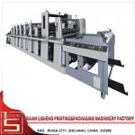 High Speed Narrow Web Printing Machine with double unwind and double rewind for sale