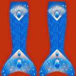 3D Printing Swimmable Mermaid Tails For Kids / Adults Spandex Polyester Material
