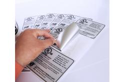 China Barcode CMYK Silver Sticker Label UV Resistant Printing Scratch Off Sticker Sheets supplier