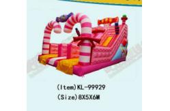 China Sweet Candy Children Fun Park Inflatable Slide For Rentals supplier