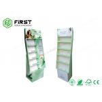 Customized Corrugated Paper Cardboard Advertising Carton Floor Stand Displays For Exhibition for sale